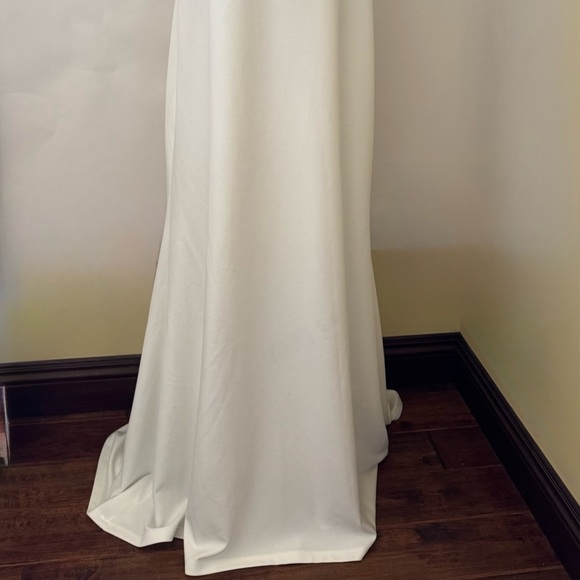 Lulus Loving Fate White Bow‎ Square Neck Backless Maxi Dress, Size 2XL - Picture 11 of 16